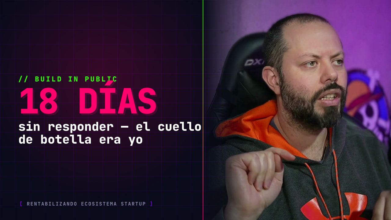 Rentabilizando Ecosistema Startup · Cap. 7: El cuello de botella era yo, no mis agentes