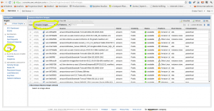 AMIs en el panel de control de EC2