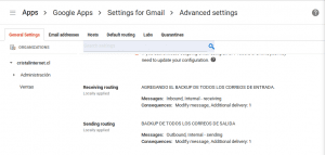 Sending and Receiving Routing