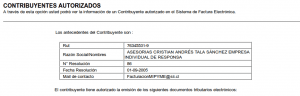CONTRIBUYENTES AUTORIZADOS