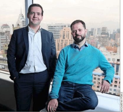 Tomás Zavala, de Consorcio, y Cristián Tala, de Pago Fácil