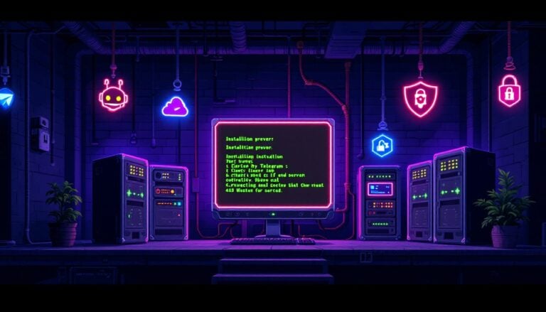 Tutorial instalación Moltbot Clawdbot en VPS Debian - ilustración pixel art