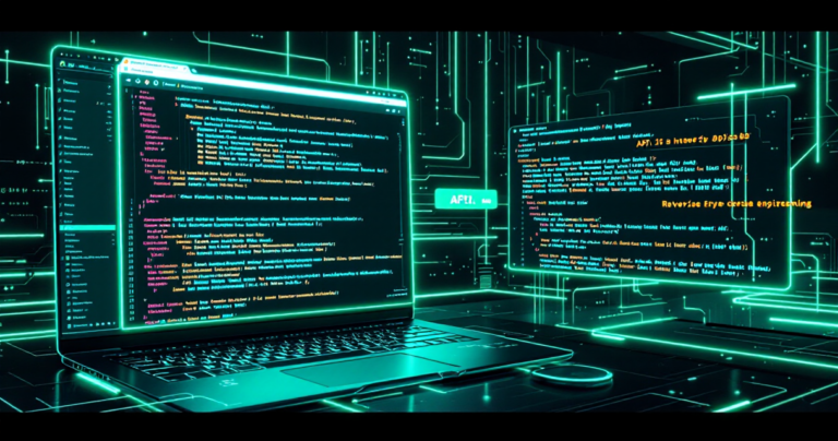 Extensión de Chrome para reverse engineering de APIs - visualización synthwave